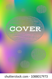 Creative Cover Page. Vector Layout for Leaflets. Blurred Decorative Creative Color Page in Abstract Style with Text Box. Vector Pattern for Posters. Nice A4 Color Sample.