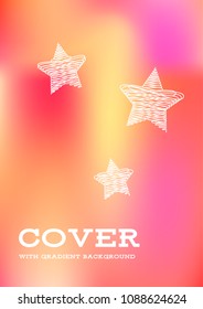 Creative Cover Page. Vector Layout for Leaflets. Blurred Decorative Creative Color Page in Abstract Style with Text Box. Vector Pattern for Posters. Nice A4 Color Sample.