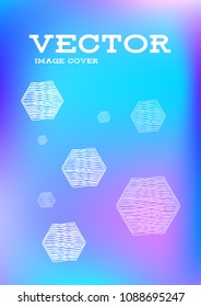 Creative Cover Page. Vector Layout for Leaflets. Blurred Decorative Creative Color Page in Abstract Style with Text Box. Vector Pattern for Posters. Nice A4 Color Sample.