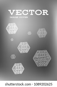 Creative Cover Page. Vector Layout for Leaflets. Blurred Decorative Creative Color Page in Abstract Style with Text Box. Vector Pattern for Posters. Nice A4 Color Sample.