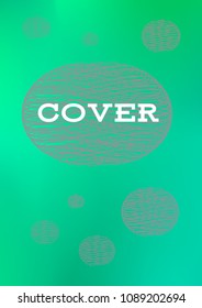 Creative Cover Page. Vector Layout for Leaflets. Blurred Decorative Creative Color Page in Abstract Style with Text Box. Vector Pattern for Posters. Nice A4 Color Sample.