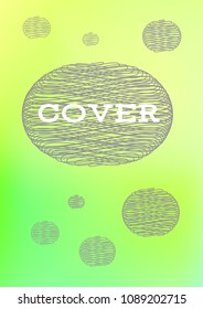 Creative Cover Page. Vector Layout for Leaflets. Blurred Decorative Creative Color Page in Abstract Style with Text Box. Vector Pattern for Posters. Nice A4 Color Sample.