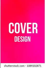 Creative Cover Page. Vector Layout for Leaflets. Blurred Decorative Creative Color Page in Abstract Style with Text Box. Vector Pattern for Posters. Nice A4 Color Sample.