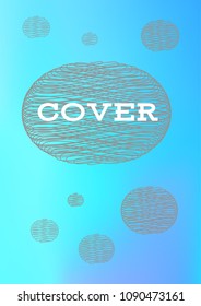 Creative Cover Page. Vector Layout for Leaflets. Blurred Decorative Creative Color Page in Abstract Style with Text Box. Vector Pattern for Posters. Nice A4 Color Sample.