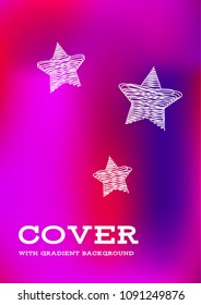Creative Cover Page. Vector Layout for Leaflets. Blurred Decorative Creative Color Page in Abstract Style with Text Box. Vector Pattern for Posters. Nice A4 Color Sample.