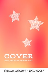 Creative Cover Page. Vector Layout for Leaflets. Blurred Decorative Creative Color Page in Abstract Style with Text Box. Vector for Posters. Nice A4 Color Sample.