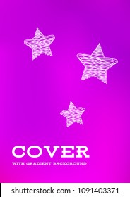 Creative Cover Page. Vector Layout for Leaflets. Blurred Decorative Creative Color Page in Abstract Style with Text Box. Vector Pattern for Posters. Nice A4 Color Sample.