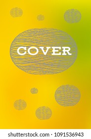 Creative Cover Page. Vector Layout for Leaflets. Blurred Decorative Creative Color Page in Abstract Style with Text Box. Vector Pattern for Posters. Nice A4 Color Sample.