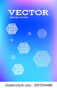 Creative Cover Page. Vector Layout for Leaflets. Blurred Decorative Creative Color Page in Abstract Style with Text Box. Vector Pattern for Posters. Nice A4 Color Sample.