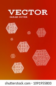 Creative Cover Page. Vector Layout for Leaflets. Blurred Decorative Creative Color Page in Abstract Style with Text Box. Vector Pattern for Posters. Nice A4 Color Sample.