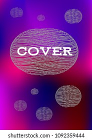 Creative Cover Page. Vector Layout for Leaflets. Blurred Decorative Creative Color Page in Abstract Style with Text Box. Vector Pattern for Posters. Nice A4 Color Sample.