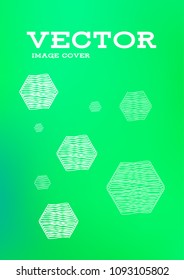 Creative Cover Page. Vector Layout for Leaflets. Blurred Decorative Creative Color Page in Abstract Style with Text Box. Vector Pattern for Posters. Nice A4 Color Sample.