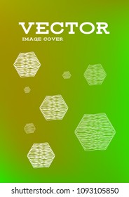 Creative Cover Page. Vector Layout for Leaflets. Blurred Decorative Creative Color Page in Abstract Style with Text Box. Vector Pattern for Posters. Nice A4 Color Sample.