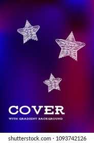 Creative Cover Page. Vector Layout for Leaflets. Blurred Decorative Creative Color Page in Abstract Style with Text Box. Vector Pattern for Posters. Nice A4 Color Sample.