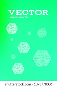 Creative Cover Page. Vector Layout for Leaflets. Blurred Decorative Creative Color Page in Abstract Style with Text Box. Vector Pattern for Posters. Nice A4 Color Sample.