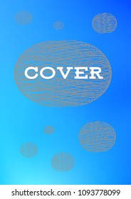 Creative Cover Page. Vector Layout for Leaflets. Blurred Decorative Creative Color Page in Abstract Style with Text Box. Vector Pattern for Posters. Nice A4 Color Sample.