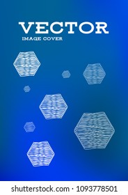 Creative Cover Page. Vector Layout for Leaflets. Blurred Decorative Creative Color Page in Abstract Style with Text Box. Vector Pattern for Posters. Nice A4 Color Sample.