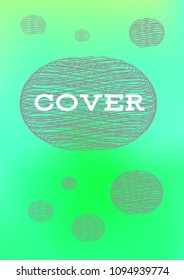 Creative Cover Page. Vector Layout for Leaflets. Blurred Decorative Creative Color Page in Abstract Style with Text Box. Vector Pattern for Posters. Nice A4 Color Sample.