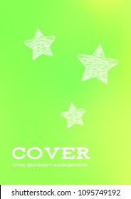 Creative Cover Page. Vector Layout for Leaflets. Blurred Decorative Creative Color Page in Abstract Style with Text Box. Vector Pattern for Posters. Nice A4 Color Sample.