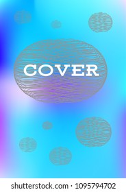 Creative Cover Page. Vector Layout for Leaflets. Blurred Decorative Creative Color Page in Abstract Style with Text Box. Vector Pattern for Posters. Nice A4 Color Sample.