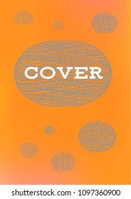 Creative Cover Page. Vector Layout for Leaflets. Blurred Decorative Creative Color Page in Abstract Style with Text Box. Vector Pattern for Posters. Nice A4 Color Sample.