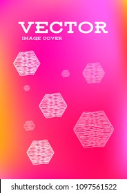 Creative Cover Page. Vector Layout for Leaflets. Blurred Decorative Creative Color Page in Abstract Style with Text Box. Vector Pattern for Posters. Nice A4 Color Sample.