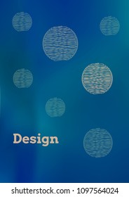 Creative Cover Page. Vector Layout for Leaflets. Blurred Decorative Creative Color Page in Abstract Style with Text Box. Vector Pattern for Posters. Nice A4 Color Sample.