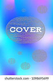 Creative Cover Page. Vector Layout for Leaflets. Blurred Decorative Creative Color Page in Abstract Style with Text Box. Vector Pattern for Posters. Nice A4 Color Sample.