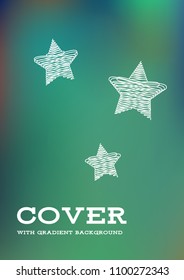 Creative Cover Page. Vector Layout for Leaflets. Blurred Decorative Creative Color Page in Abstract Style with Text Box. Vector Pattern for Posters. Nice A4 Color Sample.