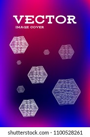 Creative Cover Page. Vector Layout for Leaflets. Blurred Decorative Creative Color Page in Abstract Style with Text Box. Vector Pattern for Posters. Nice A4 Color Sample.