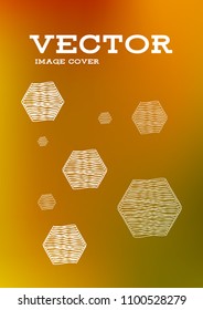 Creative Cover Page. Vector Layout for Leaflets. Blurred Decorative Creative Color Page in Abstract Style with Text Box. Vector Pattern for Posters. Nice A4 Color Sample.