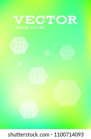 Creative Cover Page. Vector Layout for Leaflets. Blurred Decorative Creative Color Page in Abstract Style with Text Box. Vector Pattern for Posters. Nice A4 Color Sample.