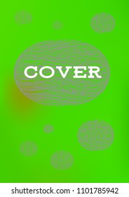 Creative Cover Page. Vector Layout for Leaflets. Blurred Decorative Creative Color Page in Abstract Style with Text Box. Vector Pattern for Posters. Nice A4 Color Sample.