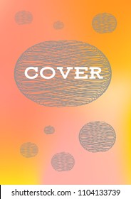 Creative Cover Page. Vector Layout for Leaflets. Blurred Decorative Creative Color Page in Abstract Style with Text Box. Vector Pattern for Posters. Nice A4 Color Sample.
