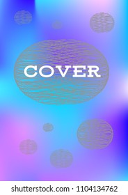 Creative Cover Page. Vector Layout for Leaflets. Blurred Decorative Creative Color Page in Abstract Style with Text Box. Vector Pattern for Posters. Nice A4 Color Sample.