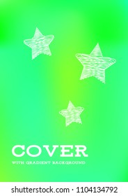 Creative Cover Page. Vector Layout for Leaflets. Blurred Decorative Creative Color Page in Abstract Style with Text Box. Vector Pattern for Posters. Nice A4 Color Sample.