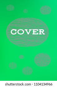 Creative Cover Page. Vector Layout for Leaflets. Blurred Decorative Creative Color Page in Abstract Style with Text Box. Vector Pattern for Posters. Nice A4 Color Sample.