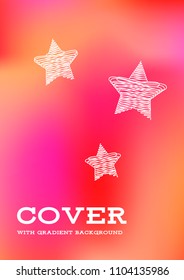 Creative Cover Page. Vector Layout for Leaflets. Blurred Decorative Creative Color Page in Abstract Style with Text Box. Vector Pattern for Posters. Nice A4 Color Sample.