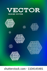 Creative Cover Page. Vector Layout for Leaflets. Blurred Decorative Creative Color Page in Abstract Style with Text Box. Vector Pattern for Posters. Nice A4 Color Sample.