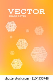 Creative Cover Page. Vector Layout for Leaflets. Blurred Decorative Creative Color Page in Abstract Style with Text Box. Vector Pattern for Posters. Nice A4 Color Sample.