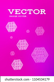 Creative Cover Page. Vector Layout for Leaflets. Blurred Decorative Creative Color Page in Abstract Style with Text Box. Vector Pattern for Posters. Nice A4 Color Sample.