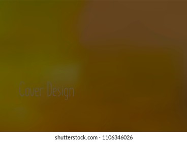 Creative Cover Page. Vector Layout for Leaflets. Blurred Decorative Creative Color Page in Abstract Style with Text Box. Vector Pattern for Posters. Nice A4 Color Sample.
