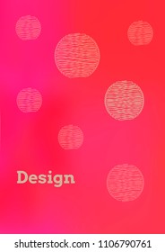 Creative Cover Page. Vector Layout for Leaflets. Blurred Decorative Creative Color Page in Abstract Style with Text Box. Vector Pattern for Posters. Nice A4 Color Sample.
