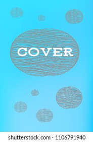 Creative Cover Page. Vector Layout for Leaflets. Blurred Decorative Creative Color Page in Abstract Style with Text Box. Vector Pattern for Posters. Nice A4 Color Sample.