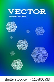 Creative Cover Page. Vector Layout for Leaflets. Blurred Decorative Creative Color Page in Abstract Style with Text Box. Vector Pattern for Posters. Nice A4 Color Sample.