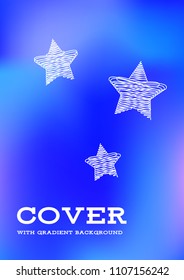 Creative Cover Page. Vector Layout for Leaflets. Blurred Decorative Creative Color Page in Abstract Style with Text Box. Vector Pattern for Posters. Nice A4 Color Sample.
