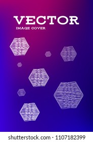 Creative Cover Page. Vector Layout for Leaflets. Blurred Decorative Creative Color Page in Abstract Style with Text Box. Vector Pattern for Posters. Nice A4 Color Sample.