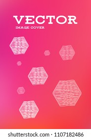 Creative Cover Page. Vector Layout for Leaflets. Blurred Decorative Creative Color Page in Abstract Style with Text Box. Vector Pattern for Posters. Nice A4 Color Sample.