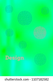 Creative Cover Page. Vector Layout for Leaflets. Blurred Decorative Creative Color Page in Abstract Style with Text Box. Vector Pattern for Posters. Nice A4 Color Sample.