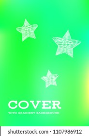 Creative Cover Page. Vector Layout for Leaflets. Blurred Decorative Creative Color Page in Abstract Style with Text Box. Vector Pattern for Posters. Nice A4 Color Sample.